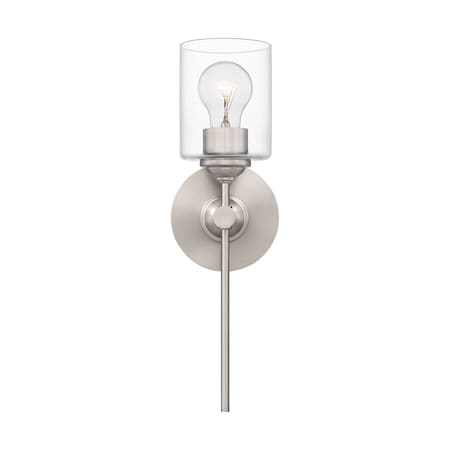Quoizel Aria 1-Light Brushed Nickel Wall Sconce ARI8605BN